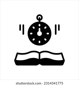 Vector black icon for history