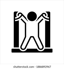 Icono negro vector para el holocausto