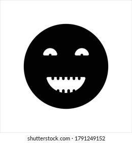 Vector black icon for humor