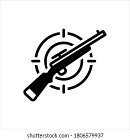 Icono negro vector para la caza