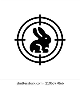 Icono negro vector para la caza