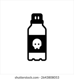 Schwarzes Vektorsymbol für Hydro-Natrium