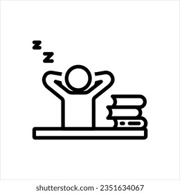 Vector black icon for idle