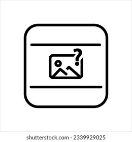 Vektorschwarzes Symbol für BildPlatzhalter