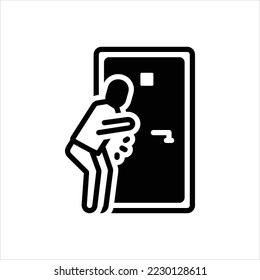 Vector black icon for immediate