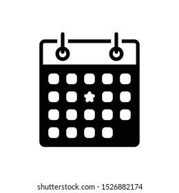Vector black icon for importance