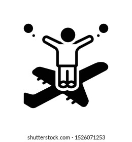 Vector black icon for impossible