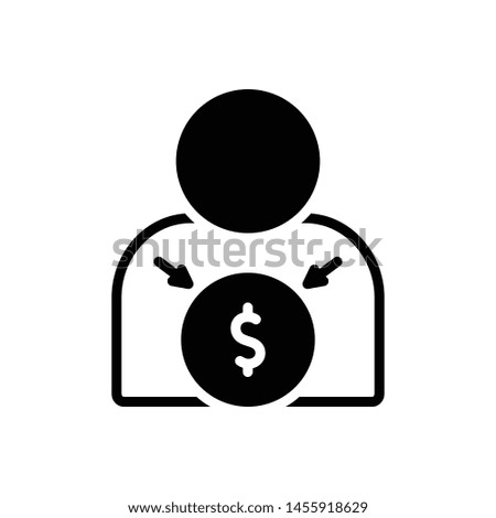 Vector black icon for incentive
