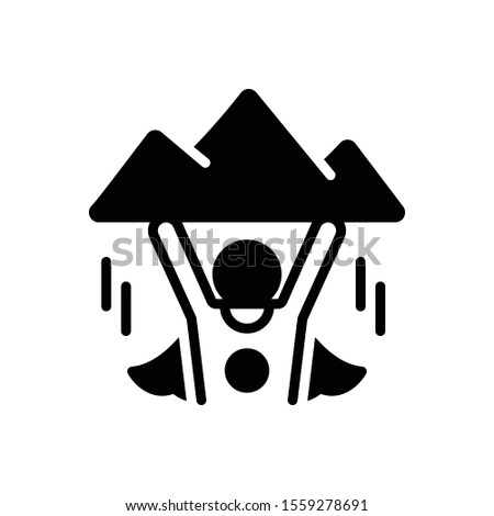 Vector black icon for incredible