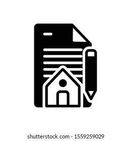 Vector black icon for inhertance
