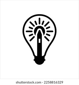 Vector black icon for inspired