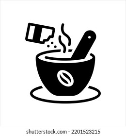 Icono negro vectorial para el instante