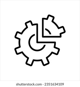 Vector black icon for integration