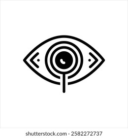 Vector black icon for investigate