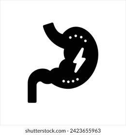 Icono negro vector para irritación