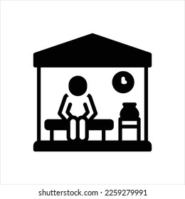 Vector black icon for isolated