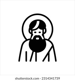 Vector black icon for jacob