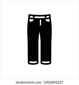 Vektorschwarzes Symbol für Jean
