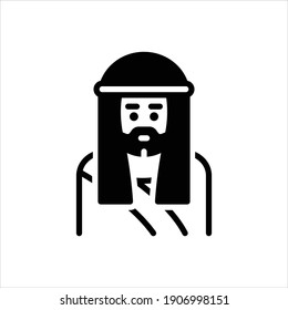 Vektorschwarzes Symbol für Joseph