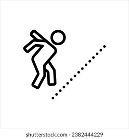 vector black icon for jump 