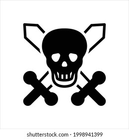 Vector black icon for kills