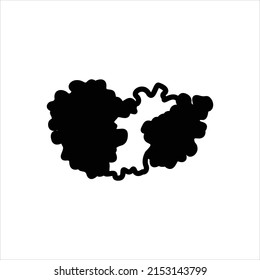 Vector black icon for kinase