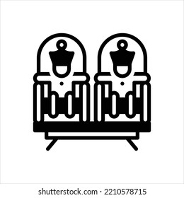 Vector black icon for kings