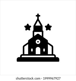 Vector black icon for kirk