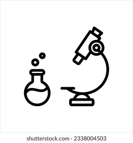 Vektorschwarz-Symbol für das Labor