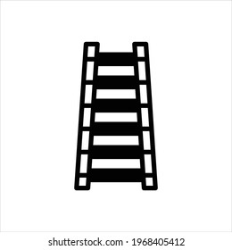 Vektorschwarzes Symbol für Leiter