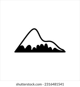 Vector black icon for landscape