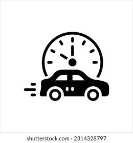 Icono negro vector para tarde