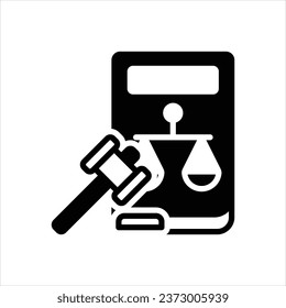 Vector black icon for legitimate