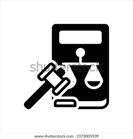 Vector black icon for legitimate