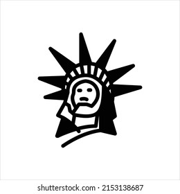 Vektorschwarzes Symbol für Freiheit