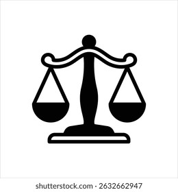Vector black icon for libra