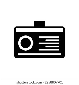 Vector black icon for licenses