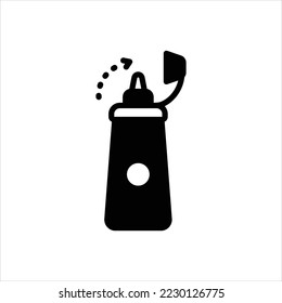 Vector black icon for lid