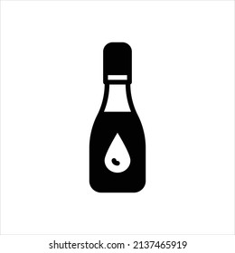 Icono negro vector para líquido