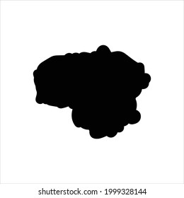 Vector black icon for lithuania