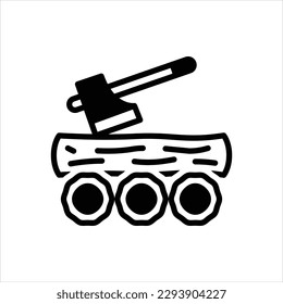 Vector black icon for logged