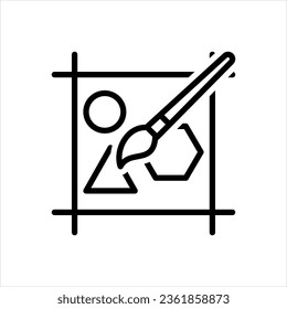 Icono negro vector para logotipo, signo