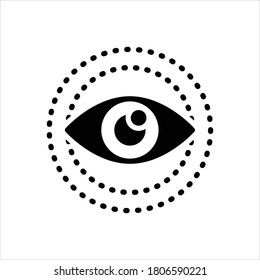Icono negro del vector para buscar