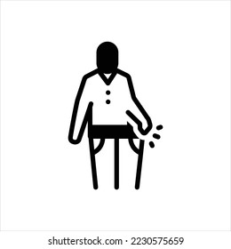 Vector black icon for loose