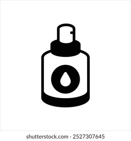 Schwarzes Vektorsymbol für Lotion