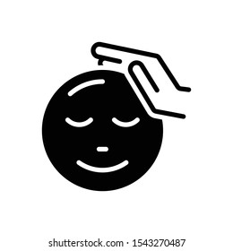 Vector black icon for love