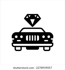 Vector black icon for luxury