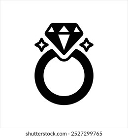Vektor schwarzes Symbol für Luxus