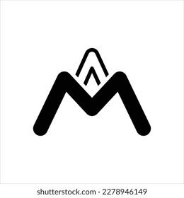 Vector black icon for ma