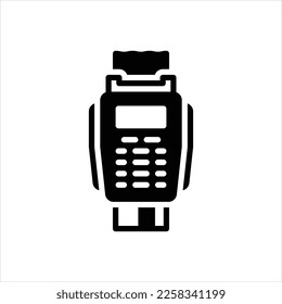 Vector black icon for machine